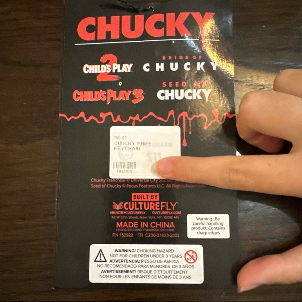 Chucky Child’s Play Good Guys Keychain Bag Clip Horror Halloween NEW - Picture 2 of 2
